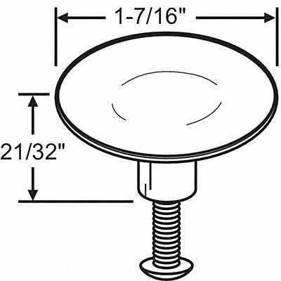 Cabinet Knob Round Shape Zinc