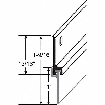 Weatherstrip Sweep Vinyl Insert 36 L