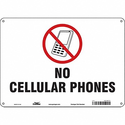 Safety Sign 10 in x 14 in Aluminum