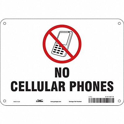 Safety Sign 7 in x 10 in Polyethylene