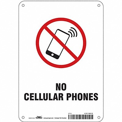Safety Sign 10 in x 7 in Polyethylene
