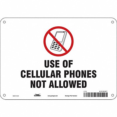 Safety Sign 7 in x 10 in Aluminum