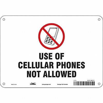 Safety Sign 7 in x 10 in Polyethylene