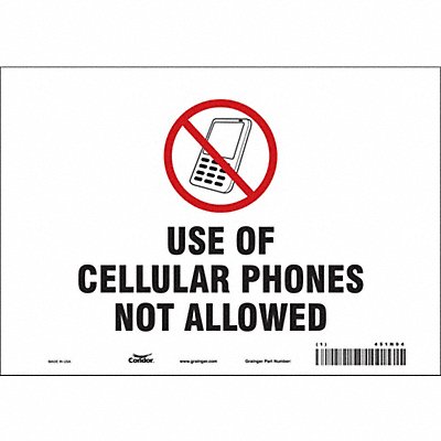 Safety Sign 7 in x 10 in Vinyl