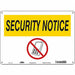 Safety Sign 10 in x 14 in Aluminum