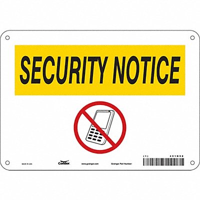 Safety Sign 7 in x 10 in Polyethylene