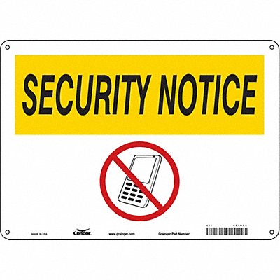 Safety Sign 10 in x 14 in Polyethylene
