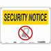 Safety Sign 10 in x 14 in Polyethylene
