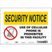 Safety Sign 7 in x 10 in Vinyl