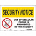 Safety Sign 10 in x 14 in Vinyl