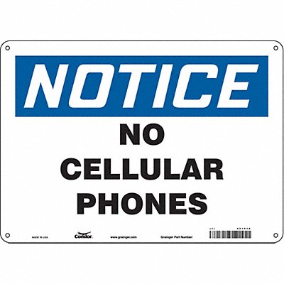 Safety Sign 10 in x 14 in Aluminum