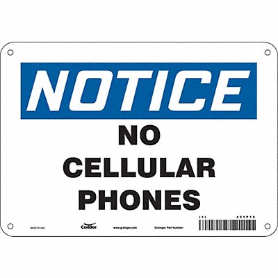 Safety Sign 7 in x 10 in Polyethylene