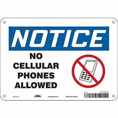 Safety Sign 7 in x 10 in Polyethylene