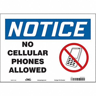 Safety Sign 10 in x 14 in Vinyl