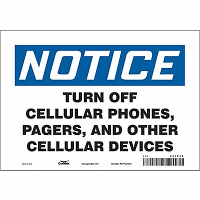 Safety Sign 7 in x 10 in Vinyl
