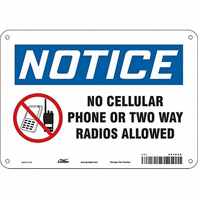 Safety Sign 7 in x 10 in Polyethylene