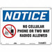 Safety Sign 10 in x 14 in Polyethylene