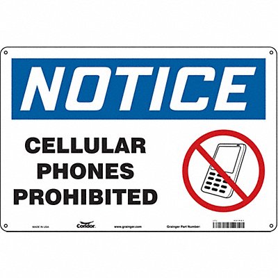 Safety Sign 12 in x 18 in Aluminum