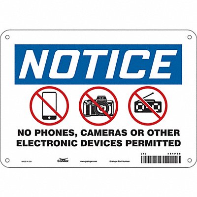 Safety Sign 7 in x 10 in Polyethylene