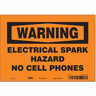 Safety Sign 7 in x 10 in Vinyl