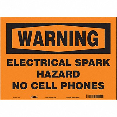 Safety Sign 10 in x 14 in Vinyl