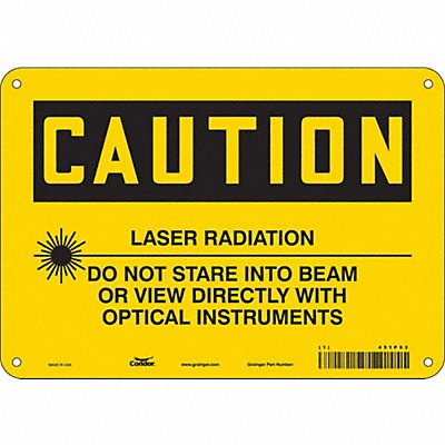 Safety Sign 7 inx10 in Polyethylene