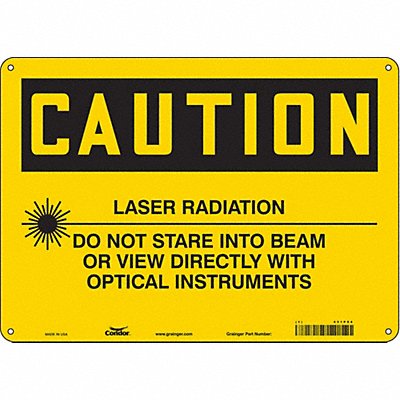 Safety Sign 10 in x 14 in Polyethylene