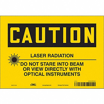 Safety Sign 7 inx10 in Vinyl