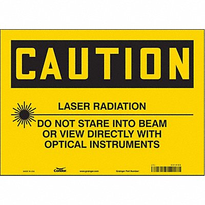 Safety Sign 10 in x 14 in Vinyl