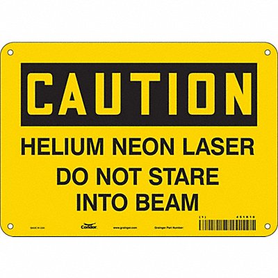 Safety Sign 7 in x 10 in Aluminum
