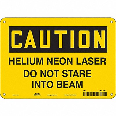 Safety Sign 7 inx10 in Polyethylene