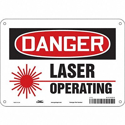 Safety Sign 7 inx10 in Polyethylene