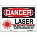 Safety Sign 10 in x 14 in Aluminum