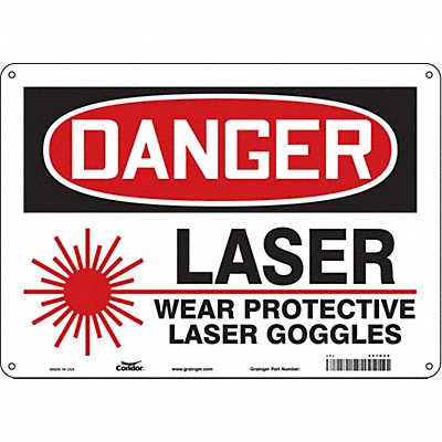 Safety Sign 10 in x 14 in Vinyl
