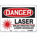 Safety Sign 10 in x 14 in Vinyl