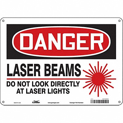 Safety Sign 10 inx14 in Aluminum