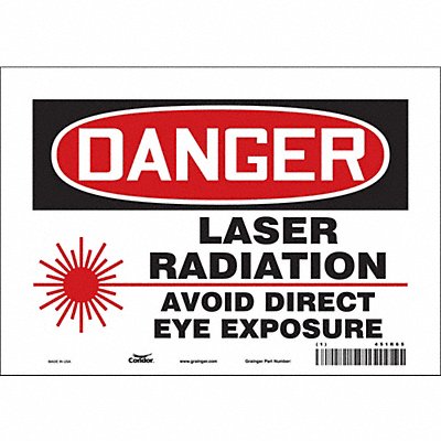Safety Sign 7 in x 10 in Vinyl