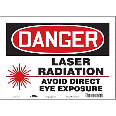 Safety Sign 10 in x 14 in Vinyl