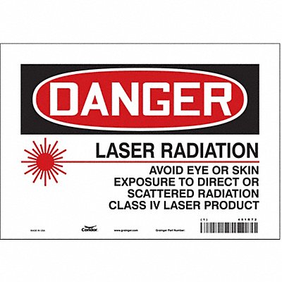 Safety Sign 7 inx10 in Vinyl