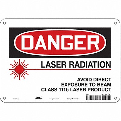 Safety Sign 7 inx10 in Polyethylene
