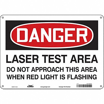 Safety Sign 10 inx14 in Aluminum