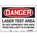Safety Sign 10 inx14 in Aluminum