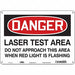 Safety Sign 10 in x 14 in Polyethylene