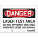 Safety Sign 7 inx10 in Vinyl