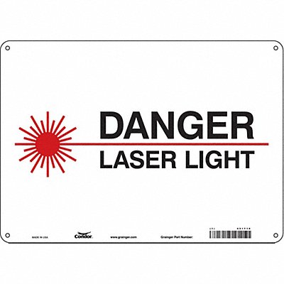 Safety Sign 10 inx14 in Polyethylene