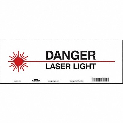 Safety Sign 5 in x 14 in Vinyl