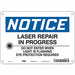 Safety Sign 7 inx10 in Polyethylene