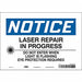 Safety Sign 7 in x 10 in Vinyl