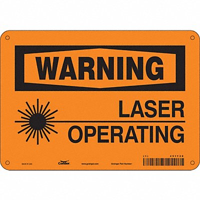 Safety Sign 7 in x 10 in Aluminum