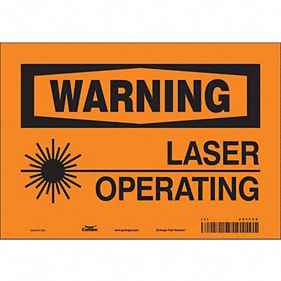 Safety Sign 7 inx10 in Vinyl